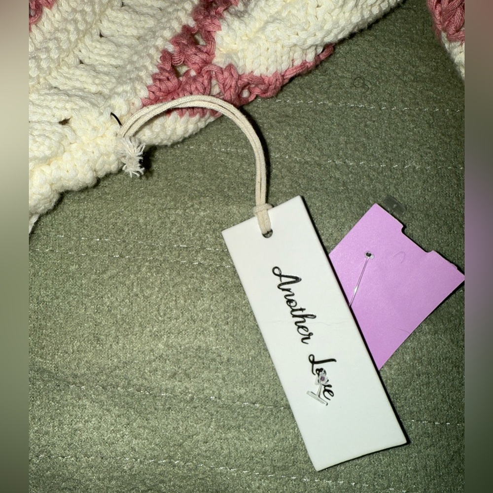 HAVEN STRIPE SWEATER by Another Love in Cherry Cream ๐ Size Small NWT - Picture 12 of 16